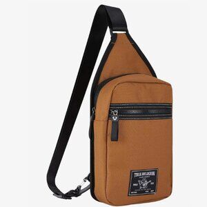 TRUE RELIGION Crossbody Sling Bag "YETA" Tan TR101141 BRAND-NEW w/tags